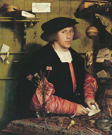 Hans holbein the younger Portrait of the Merchant Georg Gisze oil painting picture